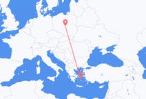 Flights from Łódź, Poland to Mykonos, Greece