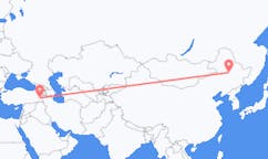 Flights from Daqing, China to Van, Turkey