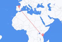 Flyreiser fra Dar-es-Salaam, Tanzania til Madrid, Spania