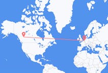Flights from Dawson Creek, Canada to Eindhoven, the Netherlands