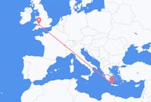 Flights from Chania, Greece to Cardiff, Wales