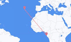 Flyg från Port-Gentil, Gabon till Terceira, Portugal