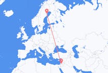 Flyreiser fra Amman, Jordan til Skellefteå, Sverige