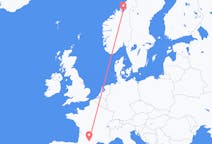Flights from Toulouse, France to Trondheim, Norway