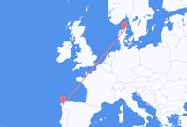 Flights from Santiago de Compostela, Spain to Aalborg, Denmark
