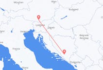 Flyg från Mostar, Bosnien och Hercegovina till Klagenfurt, Österrike