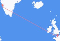 Flyrejser fra Caen, Frankrig til Nuuk, Grønland