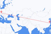 Flyrejser fra Wuxi, Kina til Linz, Østrig