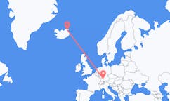 Loty z Thorshofn, Islandia do Stuttgartu, Niemcy