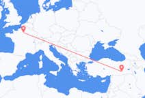 土耳其从 迪亚巴克尔飞往土耳其目的地 巴黎的航班