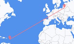 Flights from Pointe-à-Pitre, France to Kaunas, Lithuania