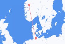 Flyg från Sogndal, Norge till Hamburg, Tyskland