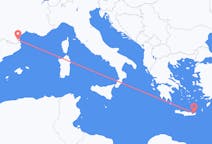 Flights from Sitia, Greece to Perpignan, France