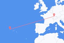 Flights from Flores Island, Portugal to Basel, Switzerland