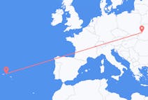 Fly fra Lviv til Terceira