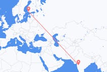 Flyreiser fra Shirdi, India til Åbo, Finland