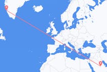 Flights from Riyadh to Nuuk