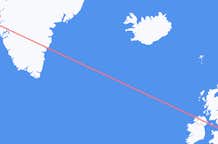 Vluchten van Manchester, Engeland naar Maniitsoq, Groenland