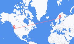 Flights from Portland to Umeå