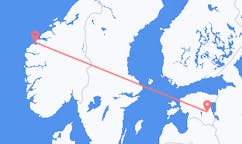 에스토니아 타르투에서 출발해 노르웨이 올레순으로(으)로 가는 항공편