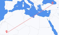 Flyg från Nema, Mauretanien till Ordu, Turkiet