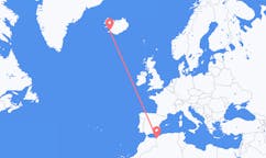 出发地 阿尔及利亚特莱姆森目的地 冰岛雷克雅维克的航班