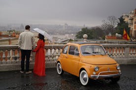 Fiat 500 Vintage Tour in Rome with Professional Photographer