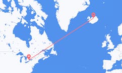 Loty z Toronto, Kanada do Akureyri, Islandia