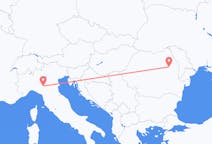 Flyg från Parma, Italien till Bacău, Rumänien