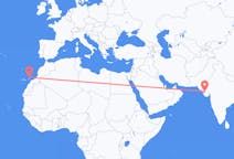 出发地 印度出发地 坎德拉目的地 西班牙兰萨罗特岛的航班