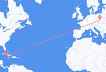 Flyreiser fra Cayman Brac, Caymanøyene til Katowice, Polen