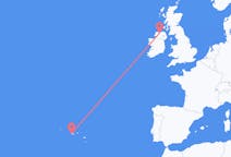 Flights from Horta, Azores, Portugal to Derry, the United Kingdom