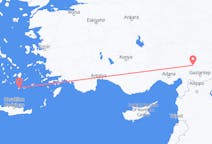 Flights from Santorini, Greece to Kahramanmaraş, Turkey