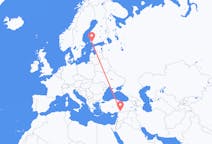 Flights from Gaziantep in Turkey to Turku in Finland