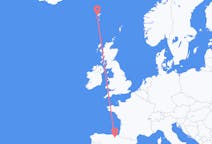 Vluchten van Vitoria, Spanje naar Sørvágur, Faeröer
