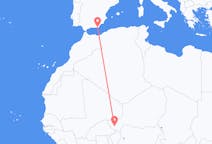 Flyreiser fra Niamey, til Almeria