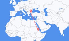 Flyrejser fra Shire, Etiopien til Alexandroupoli, Grækenland