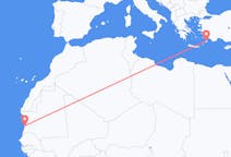 Flyrejser fra Nouakchott til Rhodes