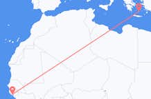 Flyg från Bissau till Santorini