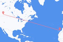 Flug frá Calgary, Kanada til Lanzarote, Spáni