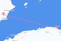 Flyg från Béjaïa, Algeriet till Murcia, Spanien