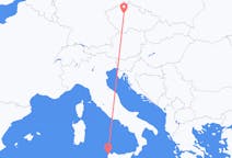 Vols de Trapani, Italie pour Prague, Tchéquie
