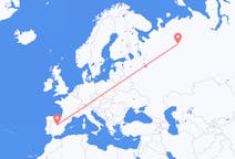 Flights from Madrid, Spain to Ukhta, Russia