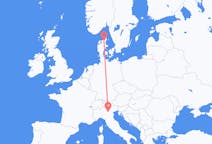 Flights from Verona to Aalborg