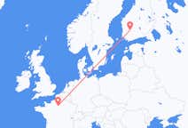 Flyg från Tammerfors, Finland till Paris, Frankrike