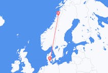 Flyg från Sønderborg till Mo i Rana