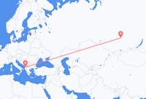 Flights from Krasnoyarsk, Russia to Tirana, Albania
