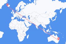 澳大利亚出发地 塔姆沃思飞往澳大利亚到雷克雅未克的航班