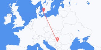 Flights from Denmark to Serbia