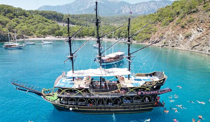 Kemer Full Day Pirate Boat Trip with Lunch and Optional Transfer